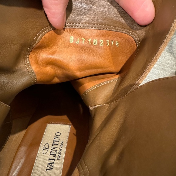 Valentino Rockstud Suede Block Heel Boots 37.5 - Picture 6 of 15